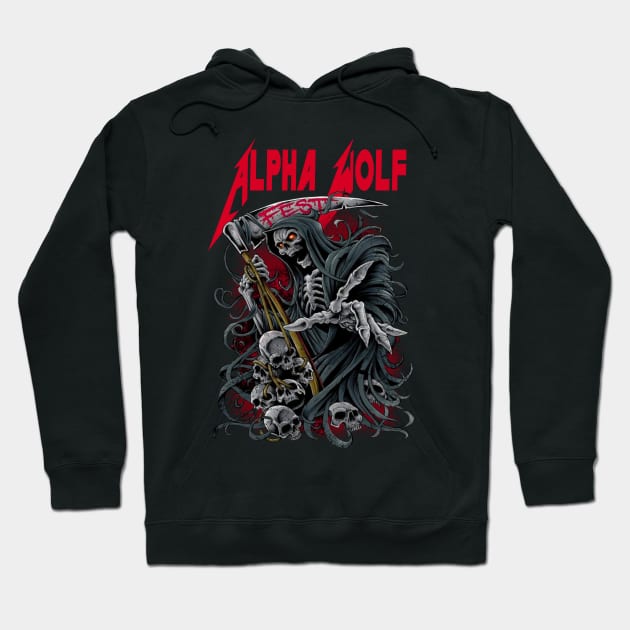 ALPHA WOLF MERCH VTG Hoodie by rdsgnnn